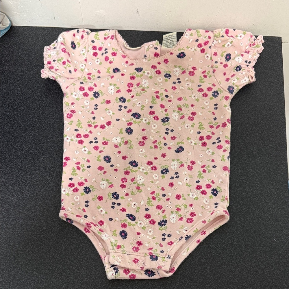 Cherokee Pink Floral Kids Bodysuit Y2K